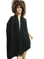 BENETTON bardzo ciepły duży szal z wełną alpaką 45x210