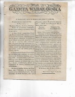 Gazeta Warszawska 29 marca 1828 roku w sobotę nr 86