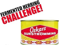Surströmming CHALLENGE OSKARS смердючий оселедець PREZENT CUCHNĄCE ŚLEDZIE