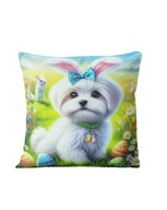 Poduszka Wielkanoc Maltańczyk 40x40cm