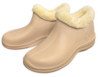 KALOSZE BUTY OCIEPLANE GUMAKI OGRODOWE R 40 BEŻOWE