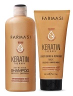Farmasi zestaw keratynowy do włosów _ szampon 360 ml + maska 200 ml