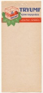 Reklama Margaryny Tryumf wym.16 X 7 cm.