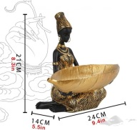 Dekoracyjna Taca Amerykański Styl Afrykańskie Kobiety Rzeźby Wystrój Domu