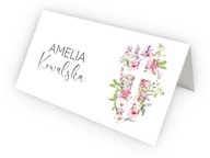 Winietki komunijne na komunię dla dziewczynki personalizowane