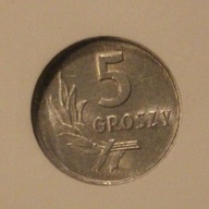 5 GR GROSZY 1968 GCN MS70 - MAXXX NOTA - DESTRUKT - SKRĘTKA, RZADKOŚĆ