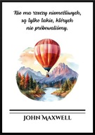 A2 PLAKAT MOTYWACYJNY PSYCHOLOGIA JOHN MAXWELL, NIE MA RZECZY NIEMOŻLIWYCH