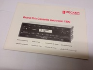 NOWA instrukcja obsługi radio BECKER EUROPA 1300 Mercedes W201 W124 książka