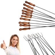 KIJE NA OGNISKO KIJ DO OGNISKA KIJKI WIDEŁKI DO GRILLA 120CM 10SZT DŁUGIE