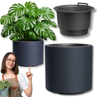 DONICA DONICZKA 31L OSŁONKA Z WKŁADEM DUŻA PODŁUŻNA WYSOKA PLASTIKOWA SZARA