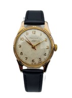 MĘSKI NARĘCZNY MECHANICZNY ZŁOCONY ZEGAREK + ROSJA 16 KAMIENI + LATA 50-TE