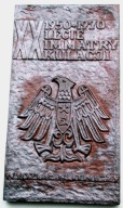 Medal plakieta XX-Lecie Immatrykulacji Wydz. Hutniczy AGH Kraków 1950-1970