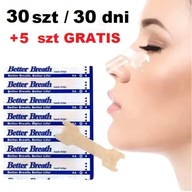 Plastry na nos Better Breath 30+5 Gratis - Na chrapanie i Lepsze oddychanie