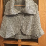 SWETER KAMIZELA SZARA ATMOSPHERE (S) MOHAIR ACRYL