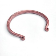 Bransoleta z czystej, polskiej miedzi, ręcznie kuta.