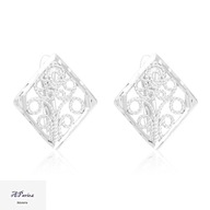 Eap27751 Kolczyki stal angielskie zapięcie ażurkowe