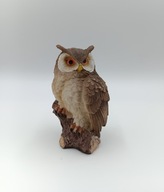 Sowa puchacz na konarze figurka - bardzo ładna - 14cm