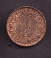 Indie Brytyjskie - 1/12 Anna 1928 rok