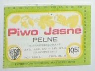 STARA ETYKIETA PIWO BROWAR PIASTOWSKI WROCŁAW QUICK COLA GS KAMIENIEC ZĄBK.