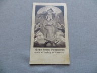PASIERBIEC TARNÓW OBRAZ MATKA BOSKA PASIERBIECKA 1939 ŚWIĘTY OBRAZEK przedw