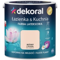Dekoral Łazienka&Kuchnia Farba lateksowa BEŻOWY Z KLASĄ 2,5L