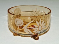 Czarka kryształowa ze szlifem ręcznym z lat 70-ch PRL