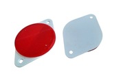 Odblask Światło Odblaskowe tylny czerwony fi 78 z uszami 2 sztuki