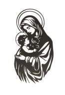 Madonna z Dzieciątkiem – Dekoracja ścienna 3D – Nowoczesna ozdoba religijna