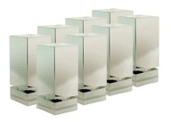 8 X NÓŻKI STOPKI MEBLOWE REGULOWANE. H100 CHROM