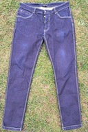 Solidne spodnie męskie Reserved granat jeans strech r.36 52/L pas 90 dł108