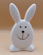 Biały króliczek z porcelany ładna figurka - 13cm