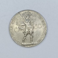 WATYKAN - 50 centesimi 1933-1934 - PIUS XI - JUBILEUSZ - ładna