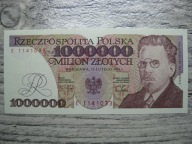 BANKNOT RP 1 MILION 1000000 ZŁOTYCH 1991 R REYMONT