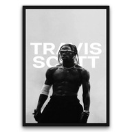 Plakat z ramą 50x70 cm Travis Scott Hip-Hop Artysta | Pomysł na Prezent