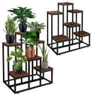 Stojący kwietnik metalowy stojak na kwiaty z półkami do domu i salonu pokój