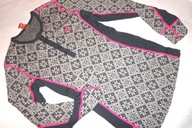 KARI TRAA "L" BLUZKA TERMICZNA 100% MERINO WZORKI SUPER J.NOWA!!