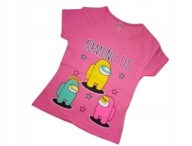 BLUZKA T-SHIRT NADRUK KRÓTKI RĘKAW R.104 (4 LATA)