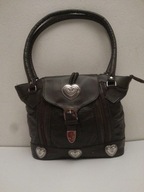 LAMBSKIN TOREBKA MIEJSKA SHOPPING Z SERCAMI