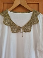 Kołnierzyk robiony na szydełku