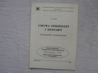 UMOWA SPRZEDAŻY I DOSTAWY