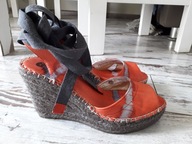 FRED DE LA BRETONIERE ESPADRYLE WEDGE SKÓRA 37