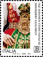 Włochy 2025 Znaczek 4818 ** folklor stroje ludowe