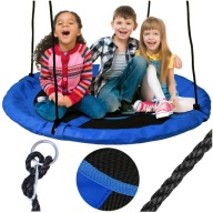 MOCNA HUŚTAWKA OGRODOWA LEŻAK BOCIANIE GNIAZDO WIDZĄCA DLA DZIECI HAMAK XXL