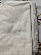 Komplet poszewek na kołdrę i poduszkę biały z czasów PRL bawełna Vintage