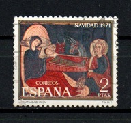 Znaczek Hiszpania 2 Pta BOŻE NARODZENIE 1971r.