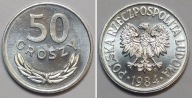 50 gr groszy 1984 MENNICZY st.1 z rolki bankowej PIĘKNE