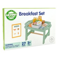 WOOPIE GREEN Drewniany Zestaw Śniadaniowy 25 el. dziecko zabawka
