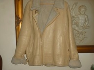 PILOTKA -MĘSKA -R-XL-SKÓRA NATURALNA-KOŻUCH NATURALNY-CUDNA.STAN ZNAKOMITY.