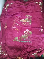 narzuta jedwab ,reczny haft