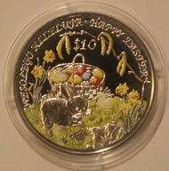 WESOŁEGO ALLELUJA - 10 $ DOLARÓW 2008 SIERRA LEONE, SREBRO, NAKŁAD 1000 SZT